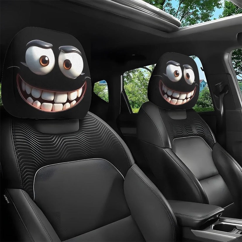 The Watching Ghost — Spooky Car Headrest Cover