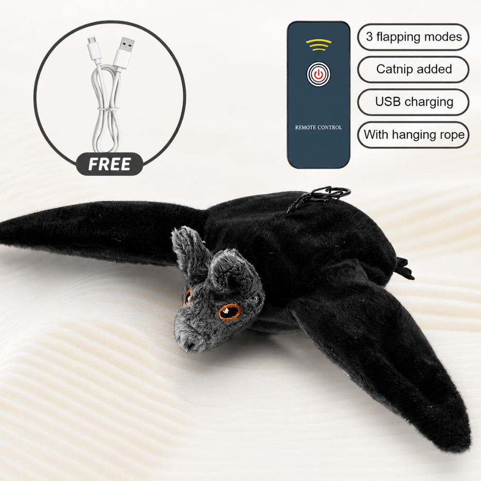 Spooky Flying Bat — Remote Control Flapping Halloween Bat