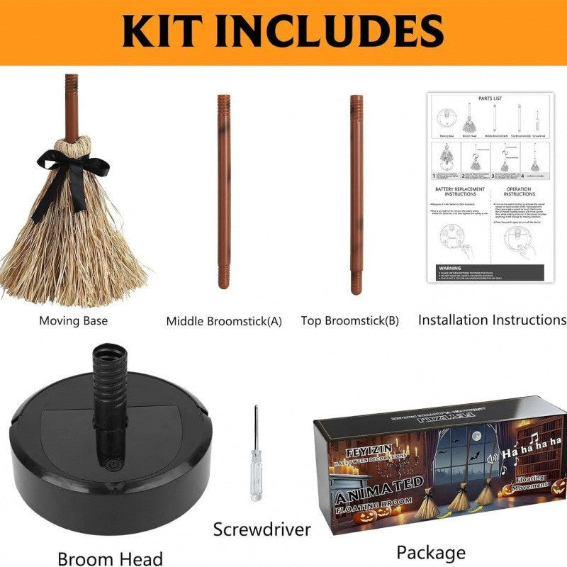 The Hovering Broomstick — Levitating Witch's Broom