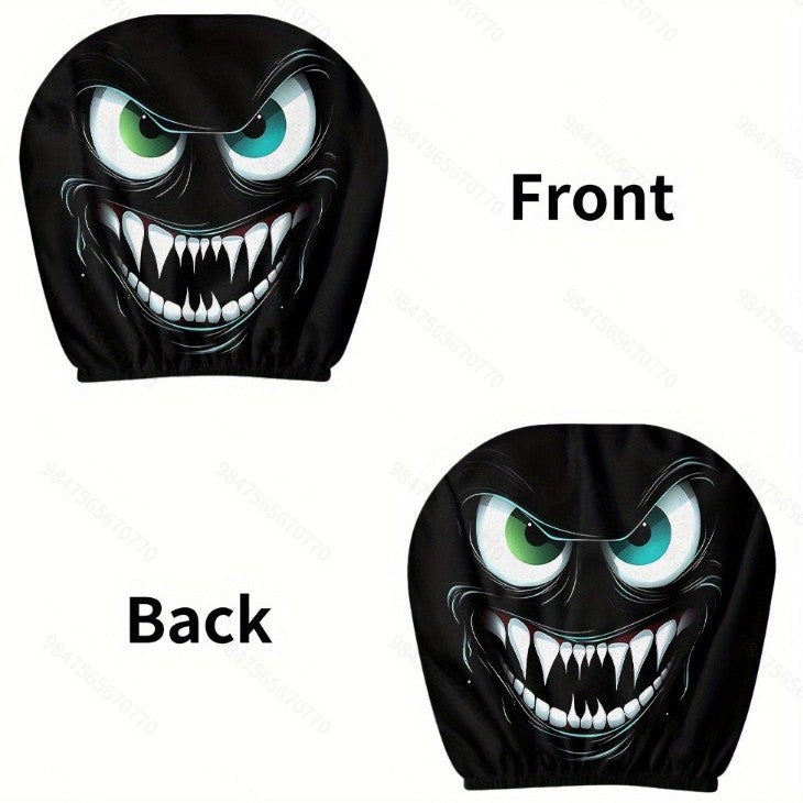 The Watching Ghost — Spooky Car Headrest Cover
