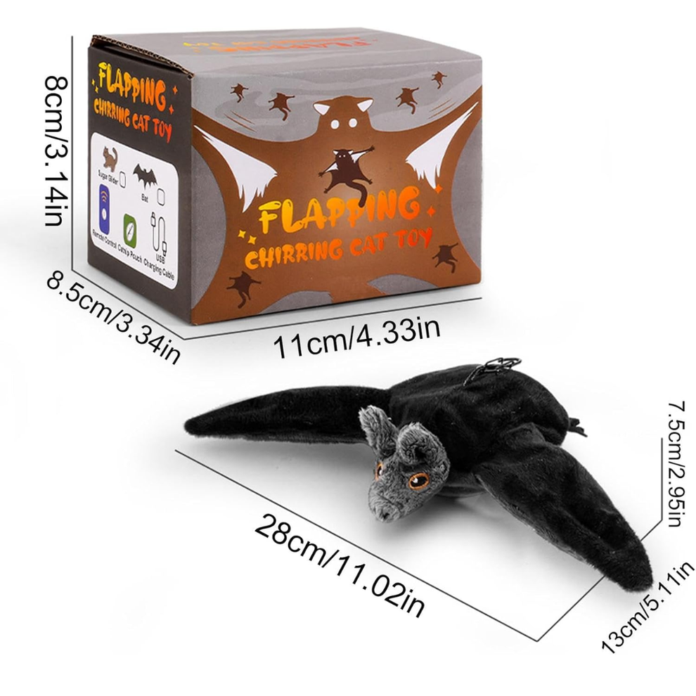 Spooky Flying Bat — Remote Control Flapping Halloween Bat