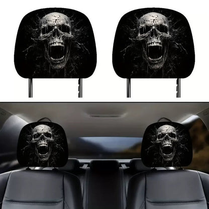 The Watching Ghost — Spooky Car Headrest Cover