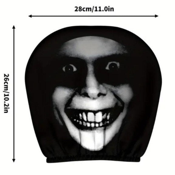 The Watching Ghost — Spooky Car Headrest Cover