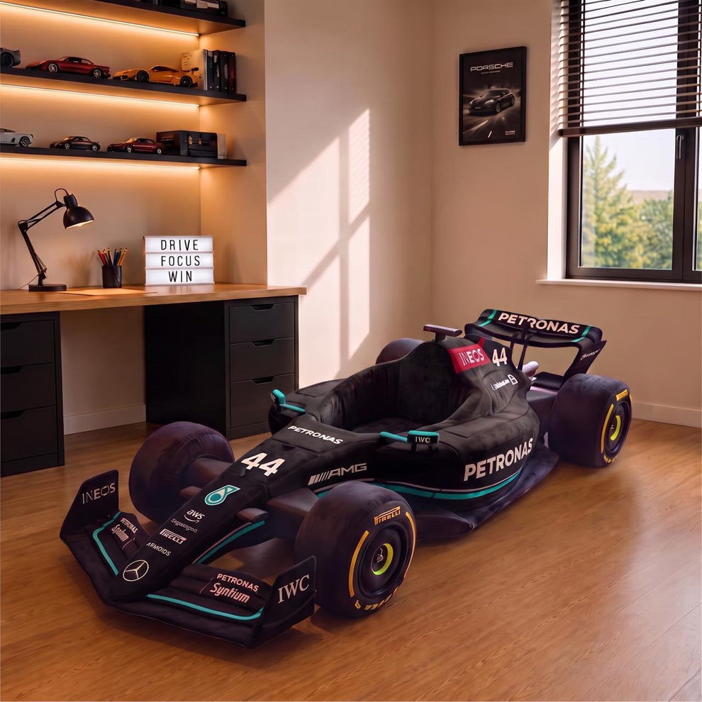 Silver Formula Racer Bed