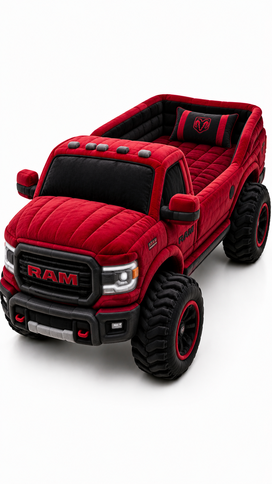 Red Off-Road Truck Bed