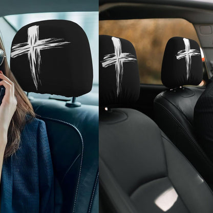 The Watching Ghost — Spooky Car Headrest Cover