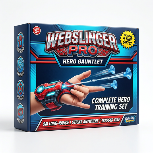 WebSlinger Pro™ Hero Gauntlet — Complete Wrist Launcher Training Set