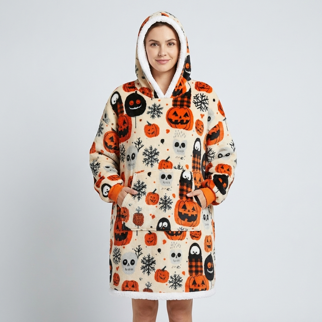 The Little Pumpkin Snuggie — Wearable Blanket Hoodie