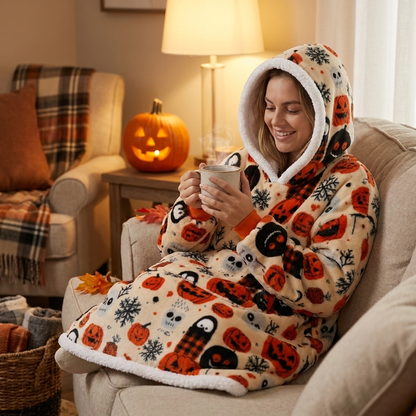 The Little Pumpkin Snuggie — Wearable Blanket Hoodie