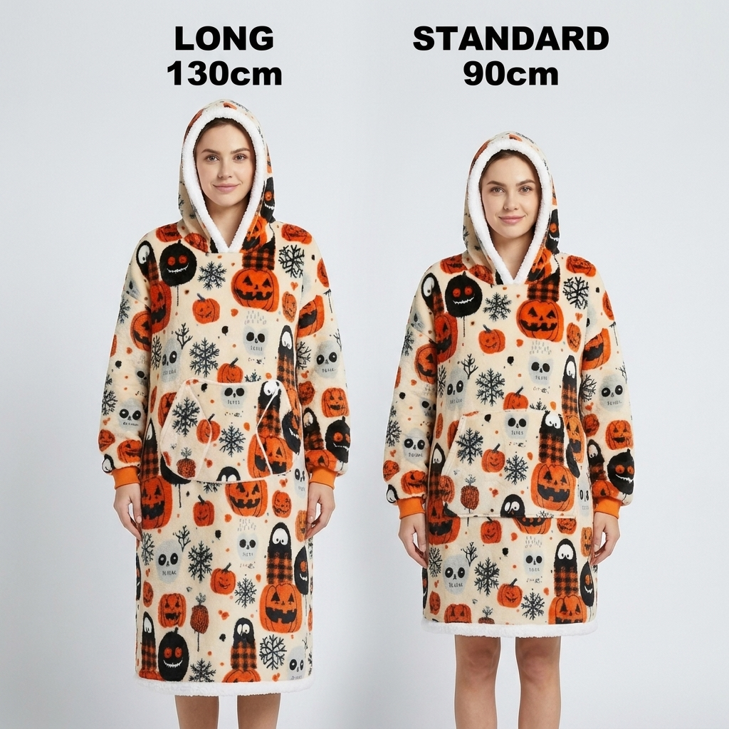 The Little Pumpkin Snuggie — Wearable Blanket Hoodie