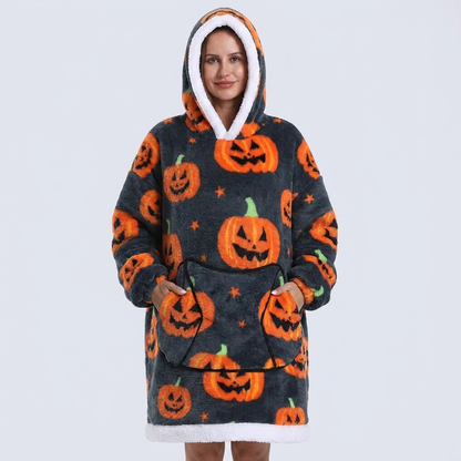 The Little Pumpkin Snuggie — Wearable Blanket Hoodie