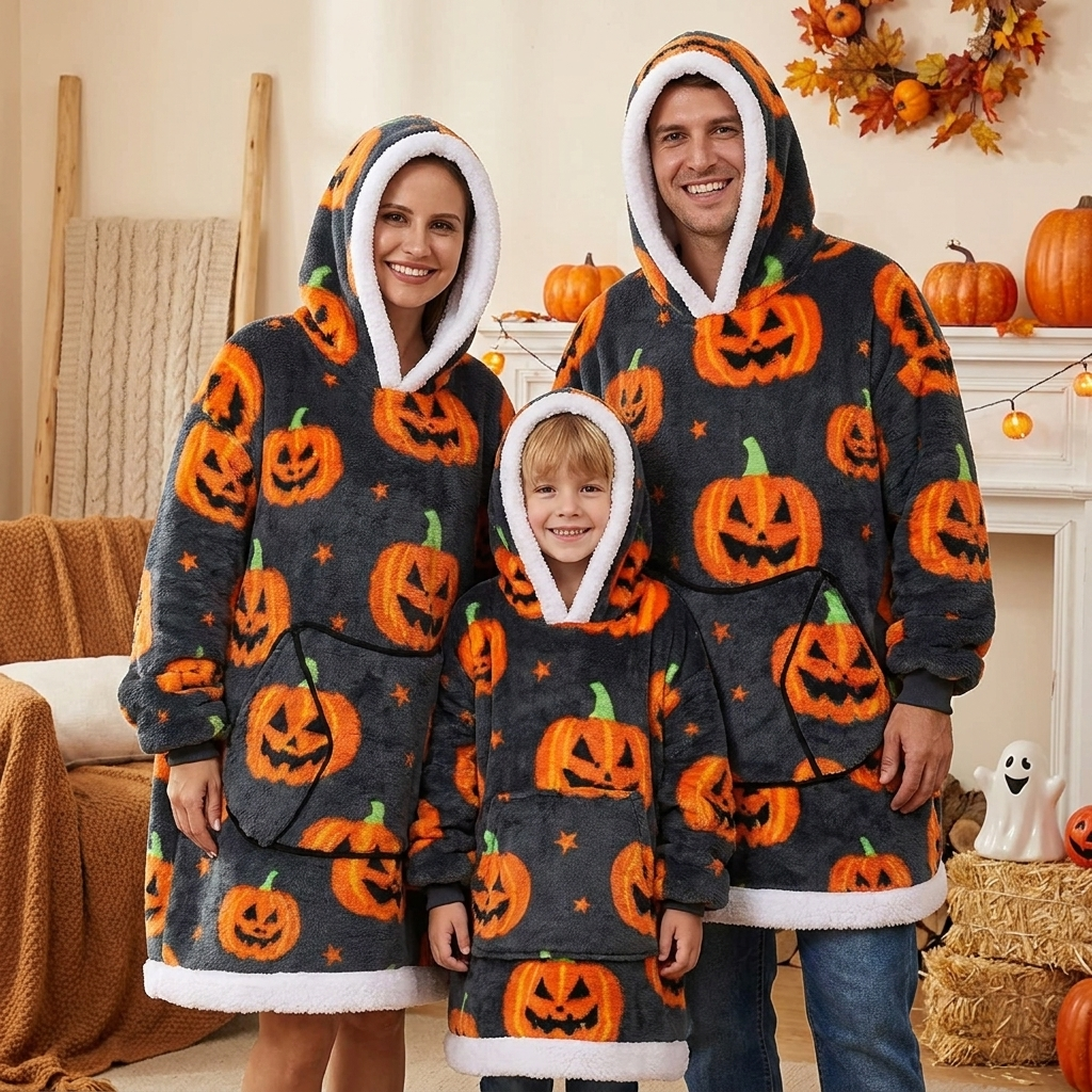 The Little Pumpkin Snuggie — Wearable Blanket Hoodie