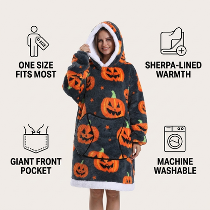 The Little Pumpkin Snuggie — Wearable Blanket Hoodie